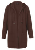 Offene Sweat-Jacke mit Kapuze /
