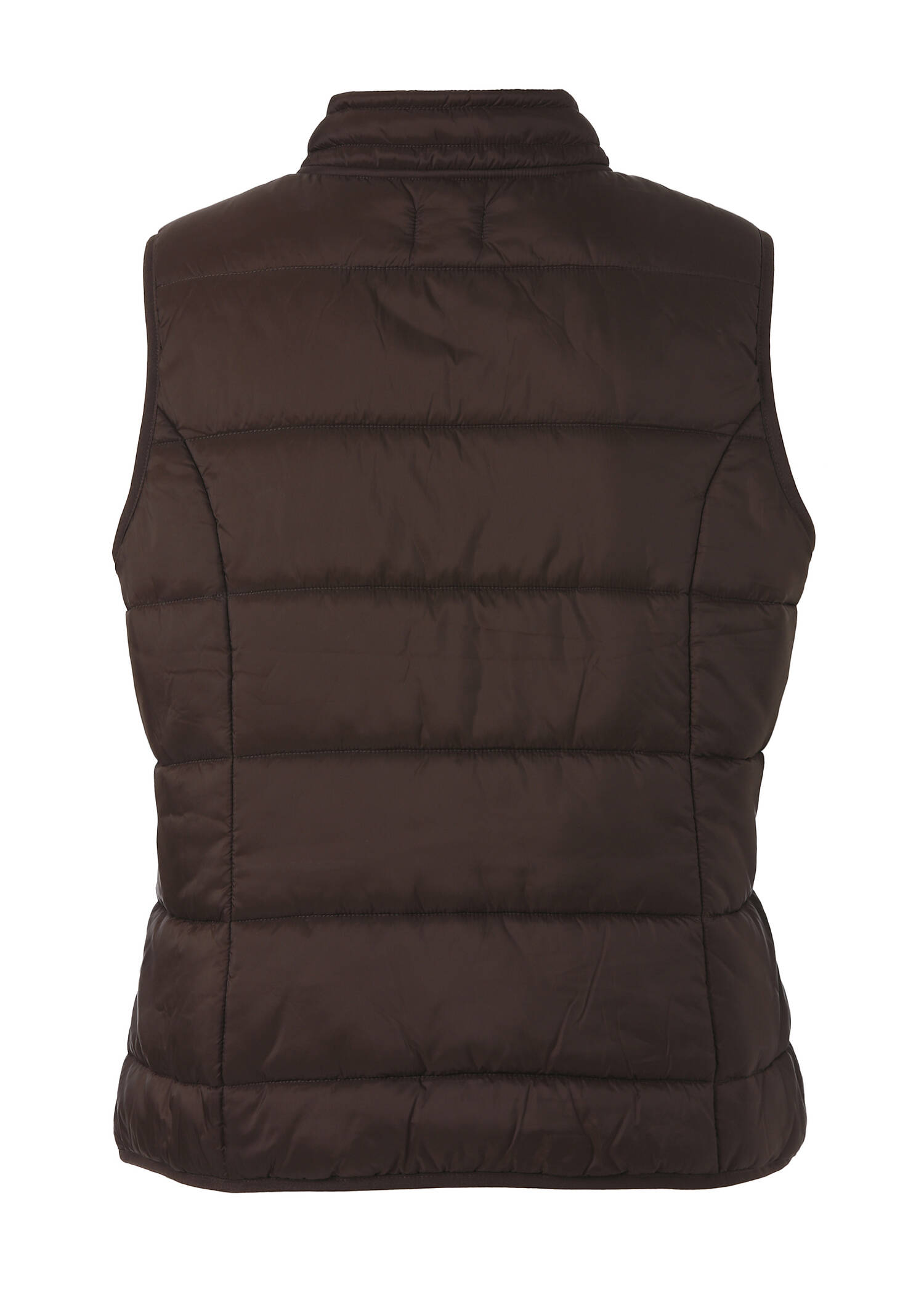 Wattierte Steppweste mit Zipper /