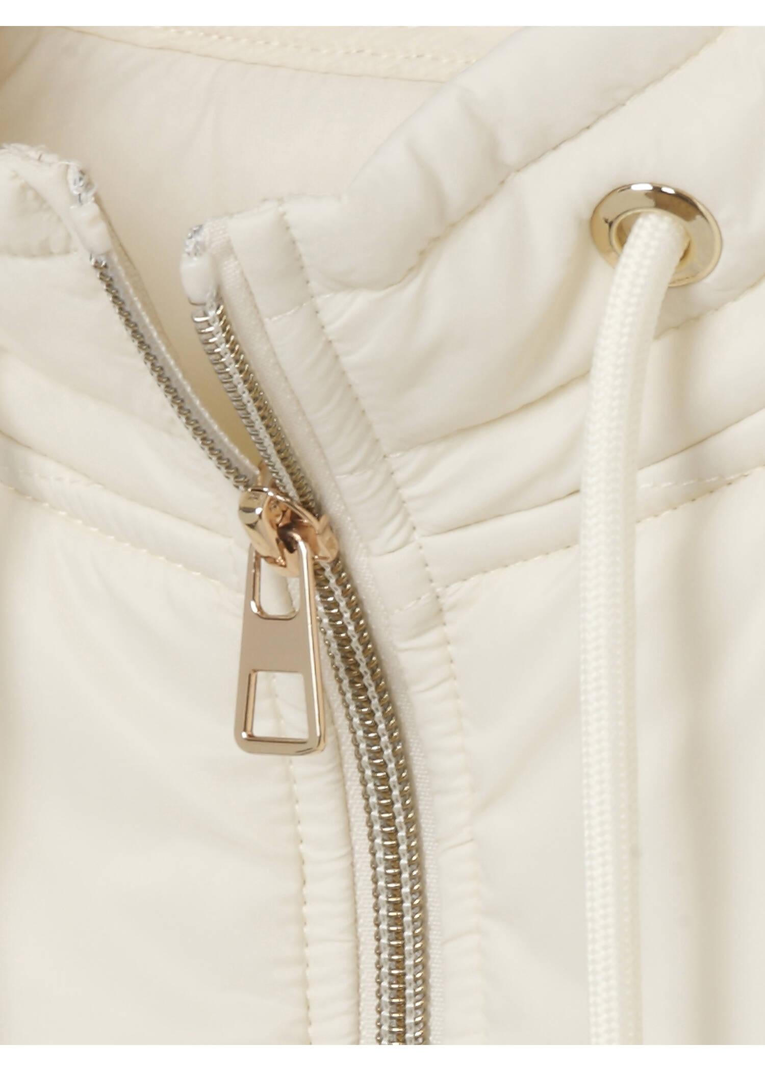 Wattierte Steppweste mit Zipper /