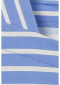 Geringeltes Langarmshirt mit Karree-Ausschnitt /