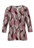3/4-Arm Print Shirt Viskose-Jersey /