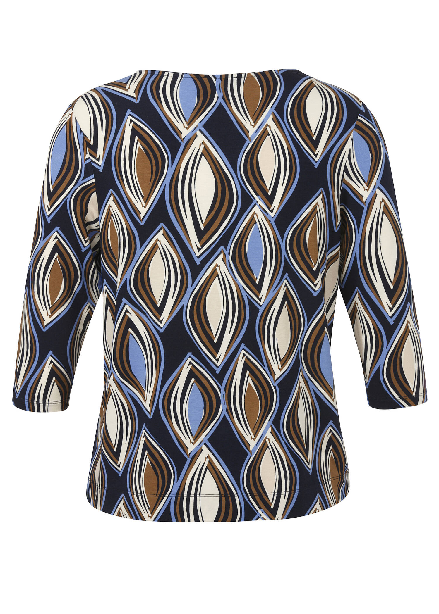 3/4-Arm Print Shirt Viskose-Jersey / 