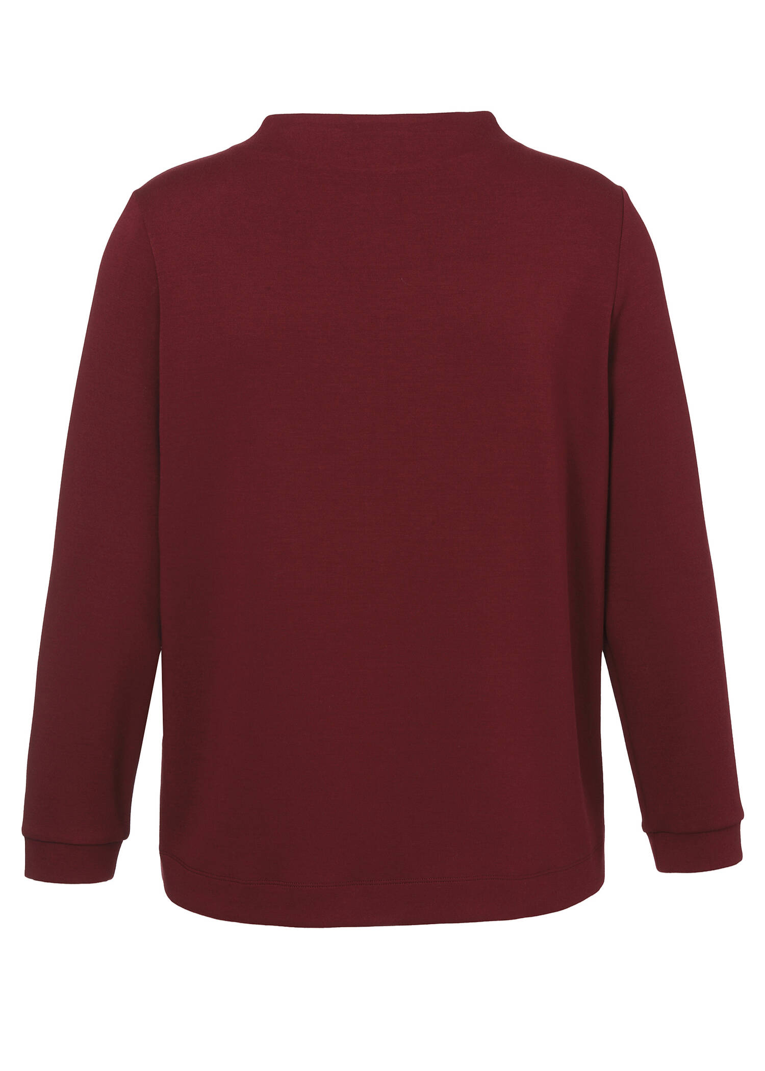 Einfarbiges Sweatshirt mit Motto /