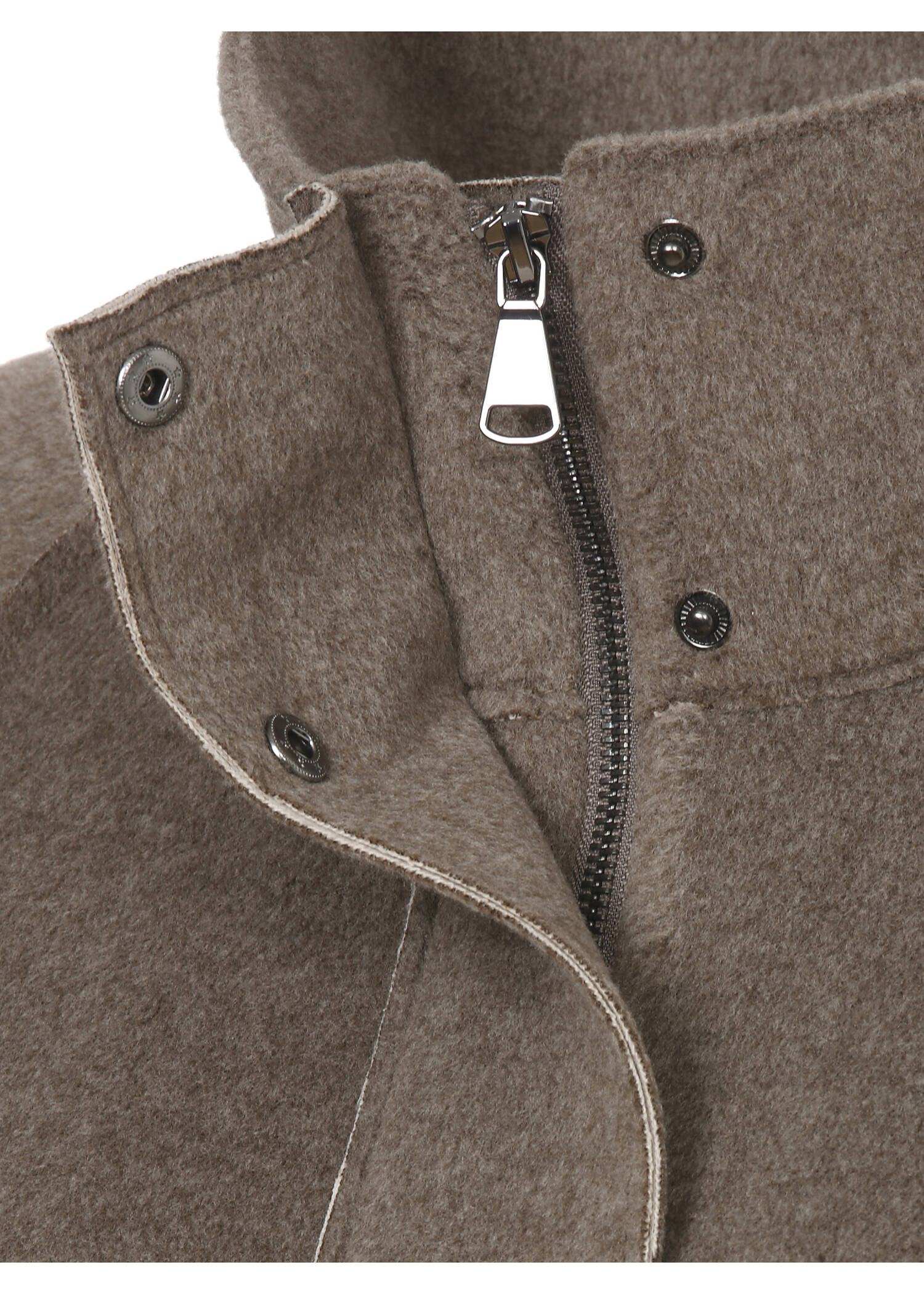 Moderne Outdoor Jacke Taupe Melange /