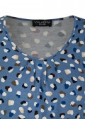 3/4-Arm Print-Shirt mit Gummizug-Saum /
