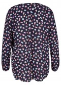 Zarte Viskose-Bluse mit Allover-Muster /