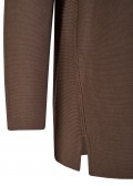 Offener Baumwoll-Long-Cardigan mit Strukturmuster /