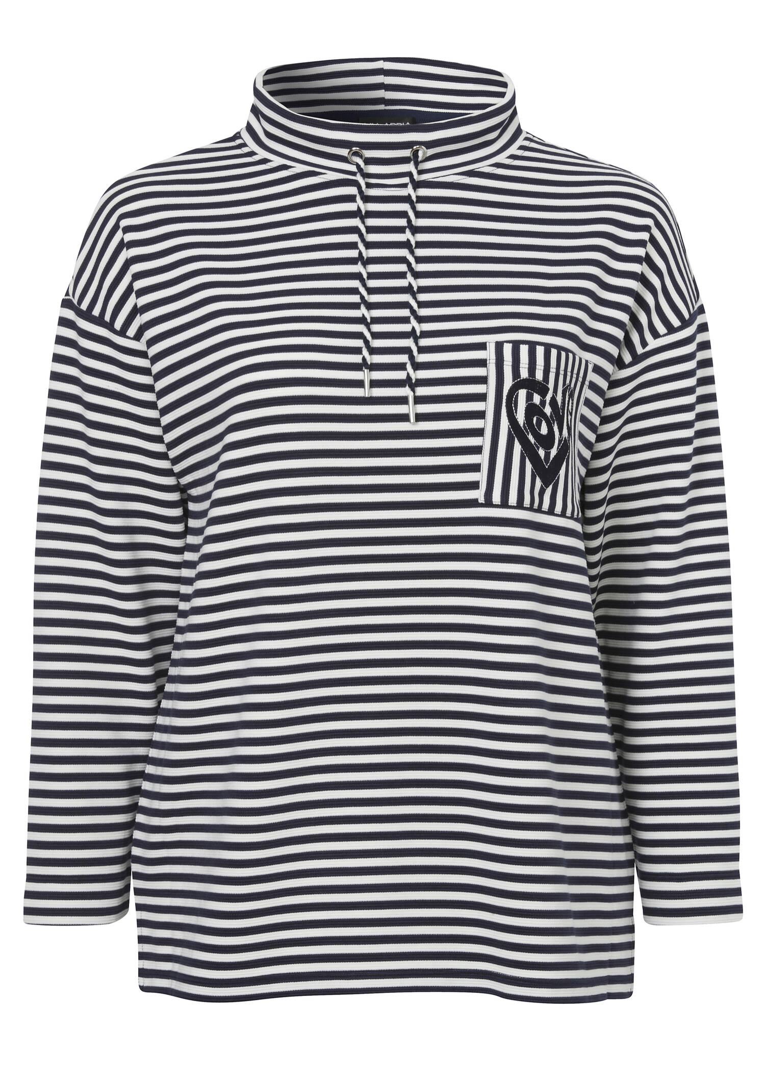 Sportives Sweatshirt mit überschnittenen Schultern /