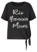 Glänzende Shirtbluse /