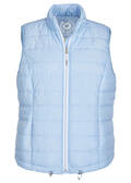 Feminine Steppweste mit unifarbenem Stoff / 
