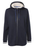 Sportive Kapuzensweatjacke in unifarbenem Stil / 
