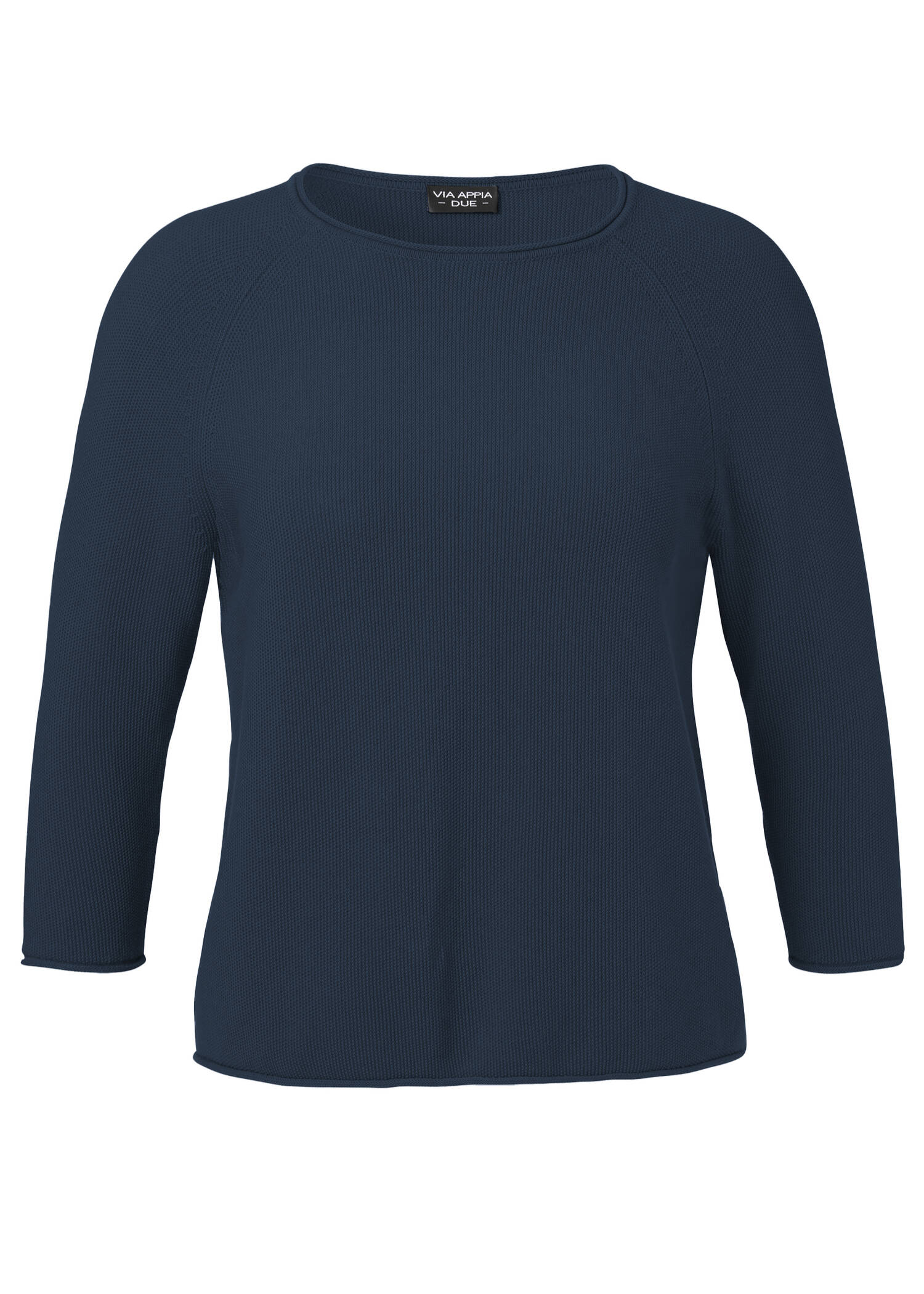 Schlichter Strickpullover in unifarbenem Design /