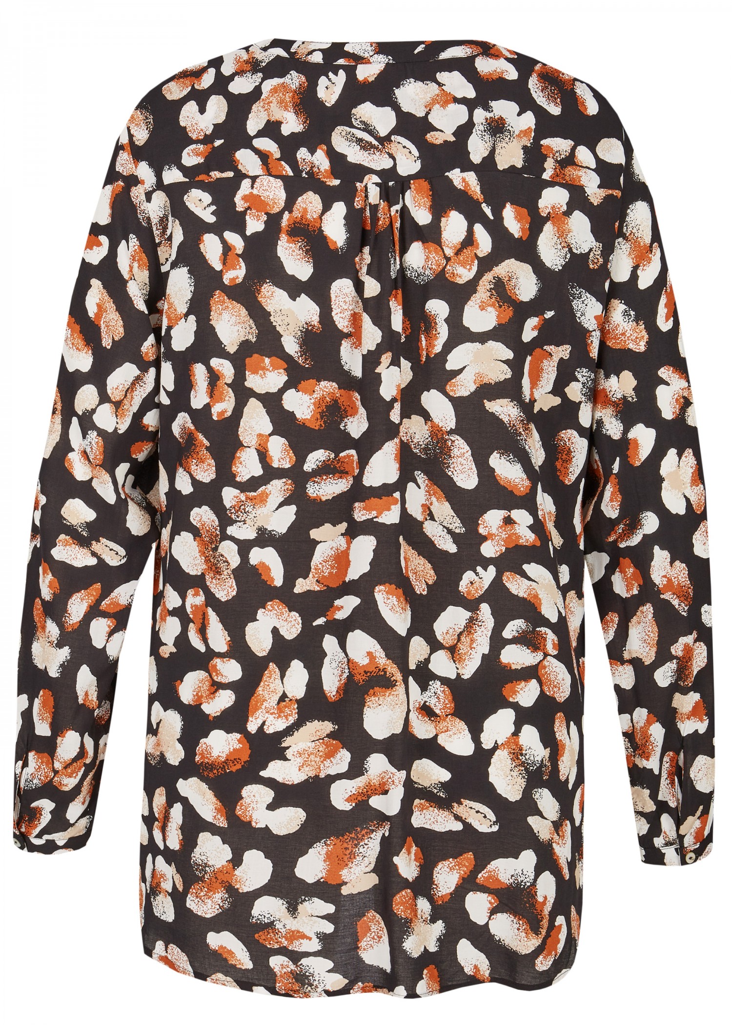 Schmeichelnde Viskose-Bluse mit Allover-Muster /