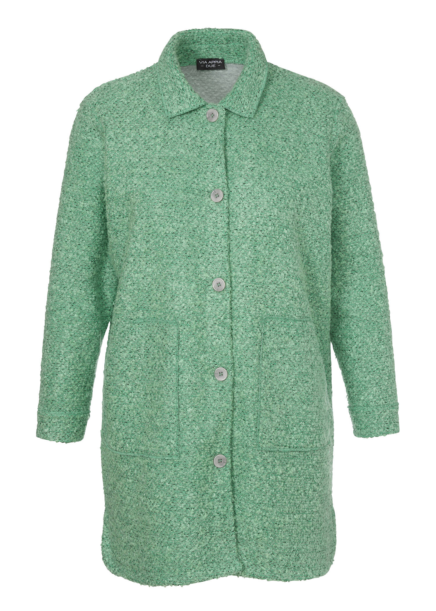 Modischer Webmantel in meliertem Design /