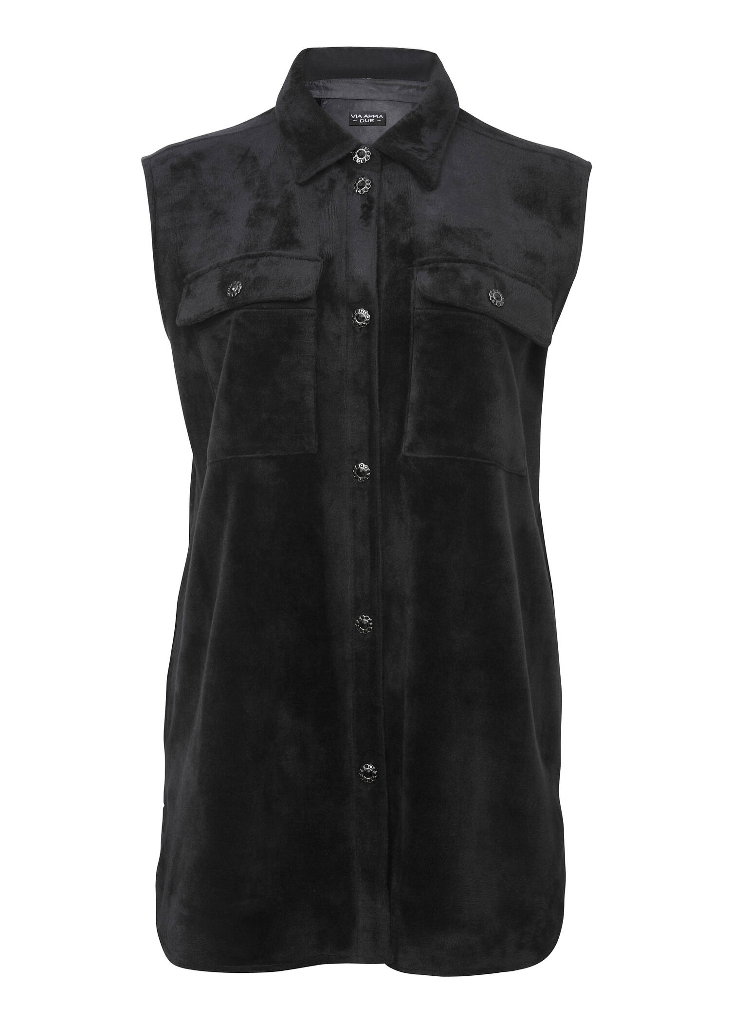 Zeitlose Shirtweste in unifarbenem Stil /