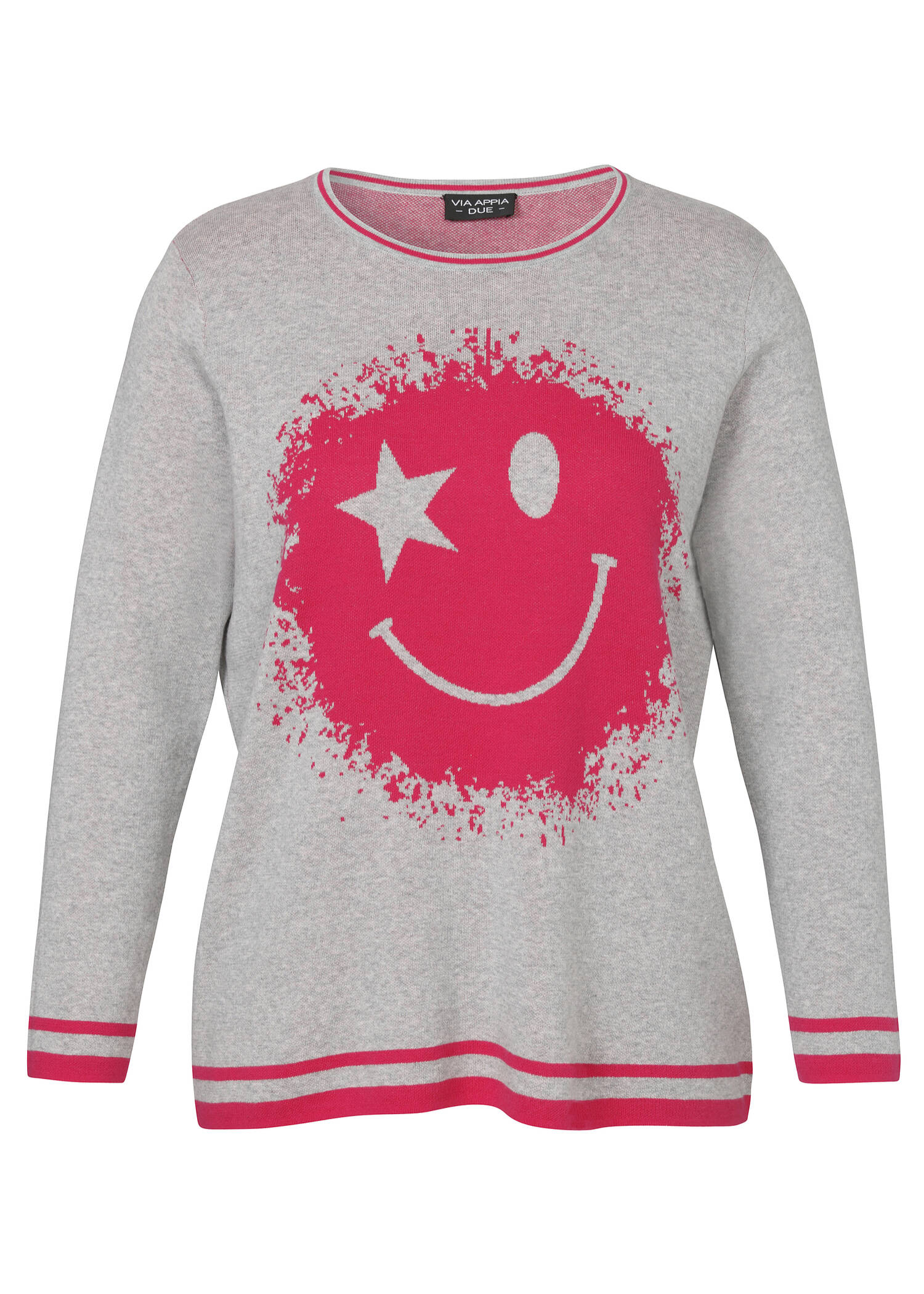Jugendlicher Pullover in grafischem Muster /