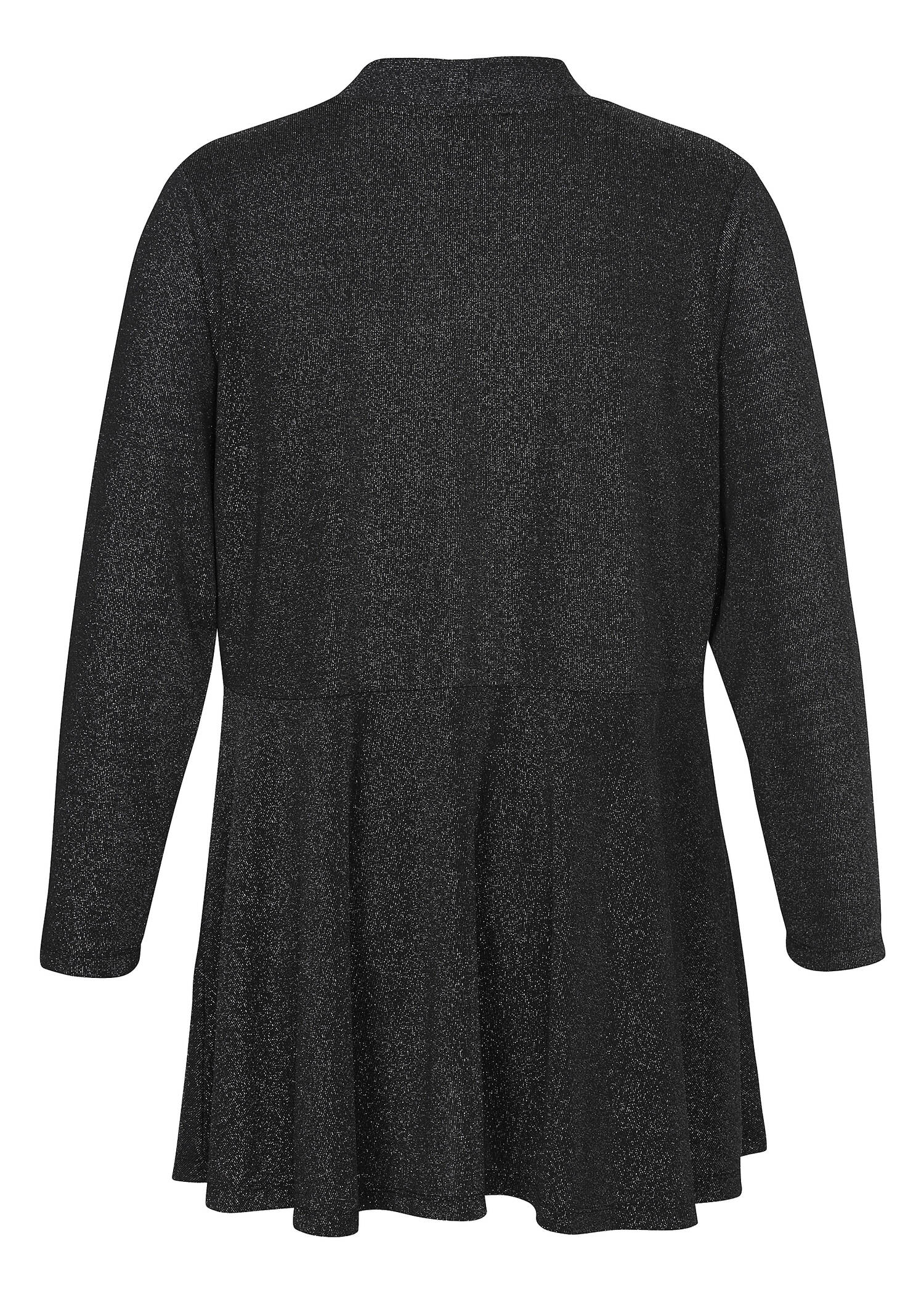 Moderne Strickjacke in meliertem Stil / 