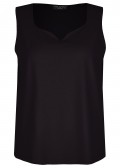 Dezentes Tanktop mit unifarbenem Stoff /