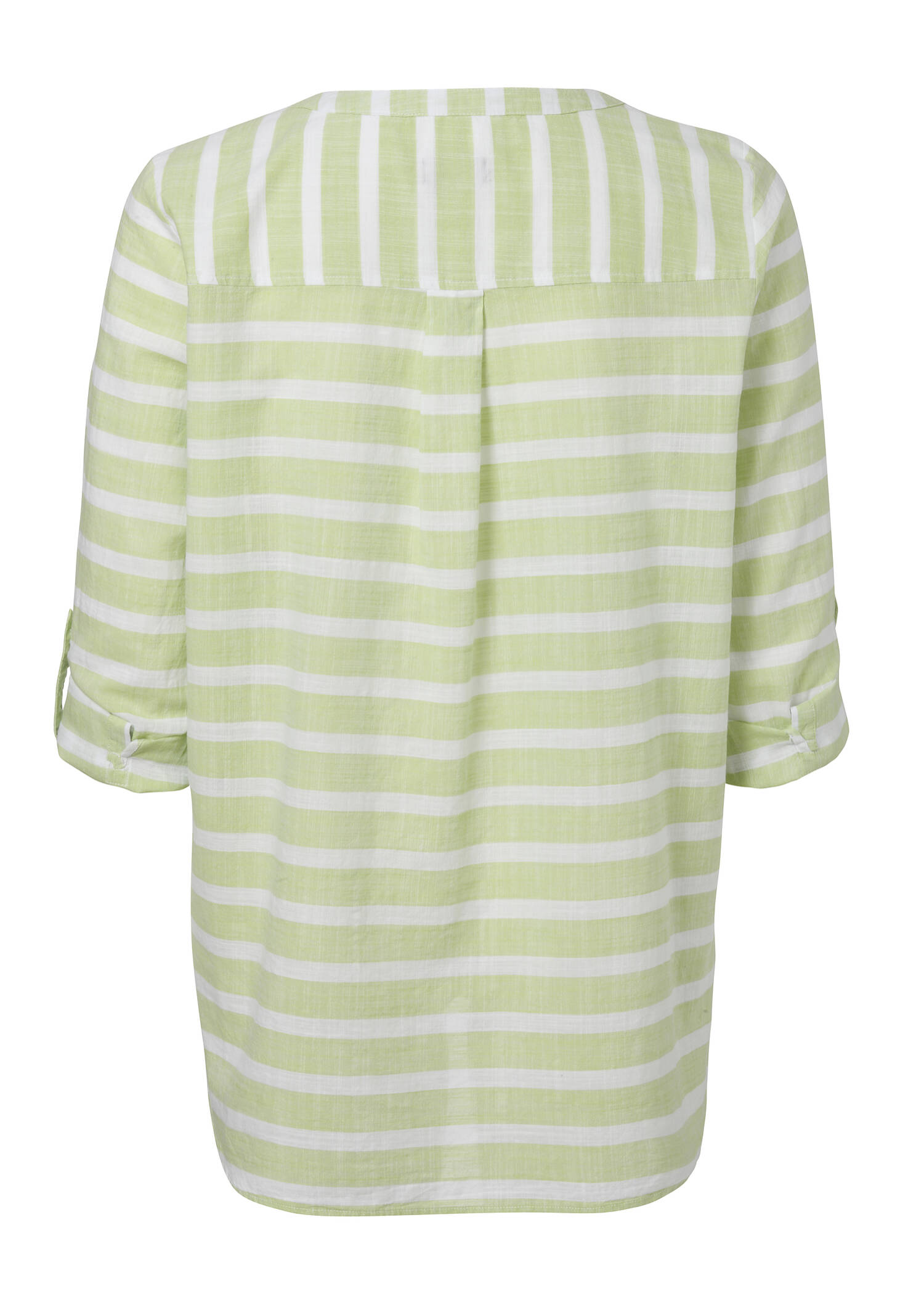 Dezente Schlupfbluse mit gestreiftem Allover-Muster /