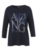 Fesches 3/4-Arm-Shirt mit Glitzerdetails / 