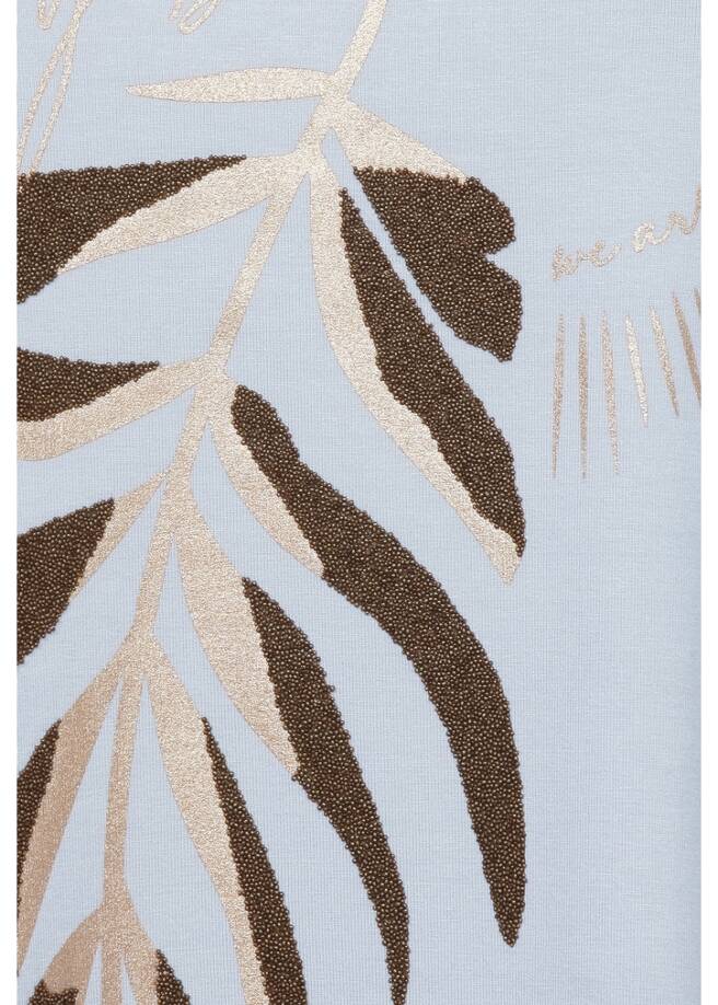 Fesches Print-Shirt mit fröhlichem Statement / 