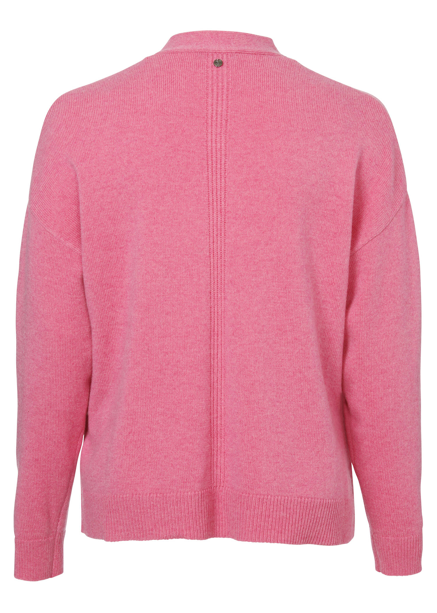 Feminine Strickjacke in unifarbenem Stoff /