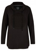 Verspielter Stehkragenpullover mit Front-Motiv /