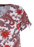 Modisches T-Shirt mit Paisley-Muster /