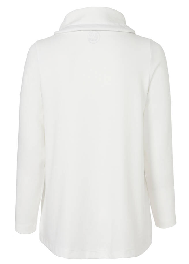 Sportives Sweatshirt mit Paspeln / 