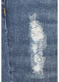 Slim-fit-Jeans mit Destroyed-Elementen / 