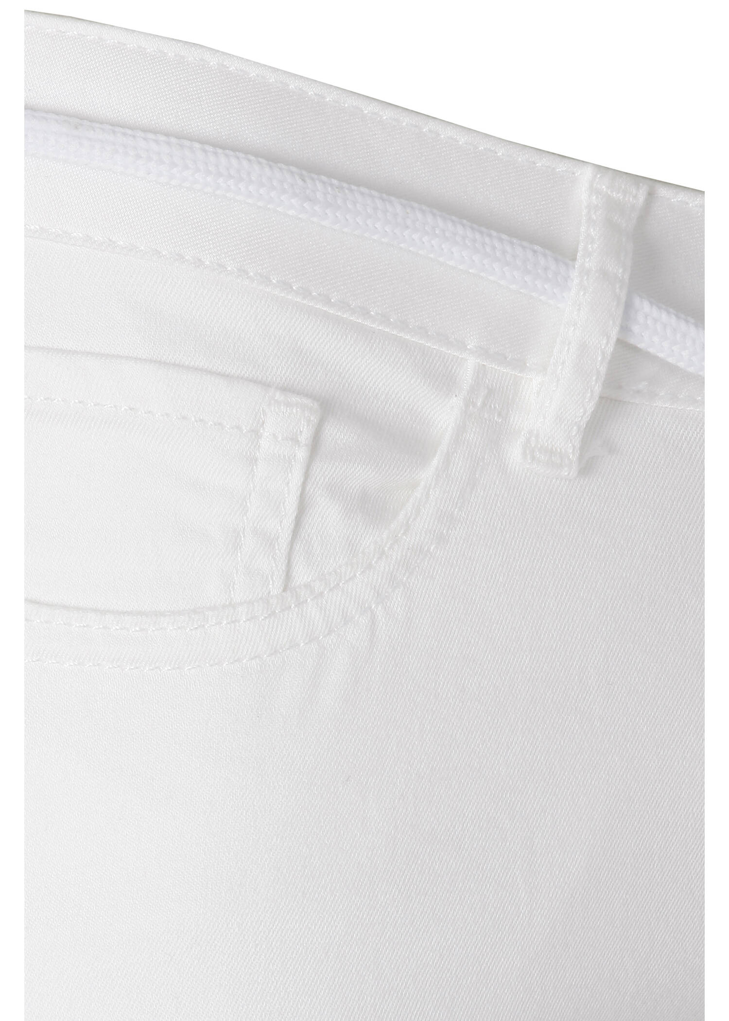 Schlichte Stoffhose in unifarbenem Design /