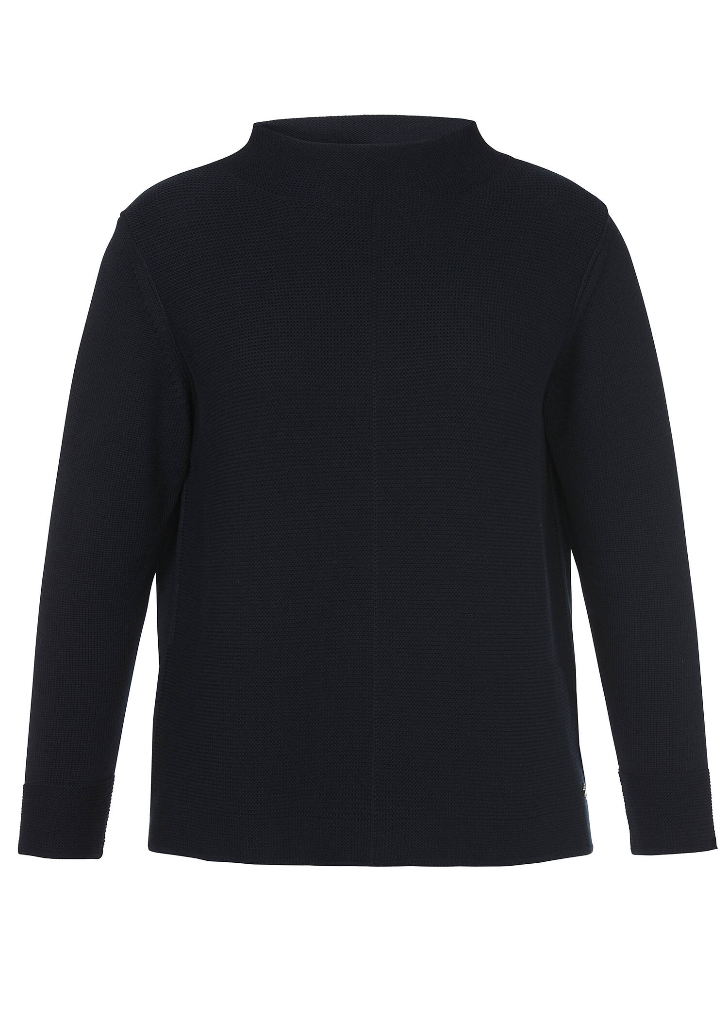 Schlichter Stehkragenpullover in unifarbenem Stil /