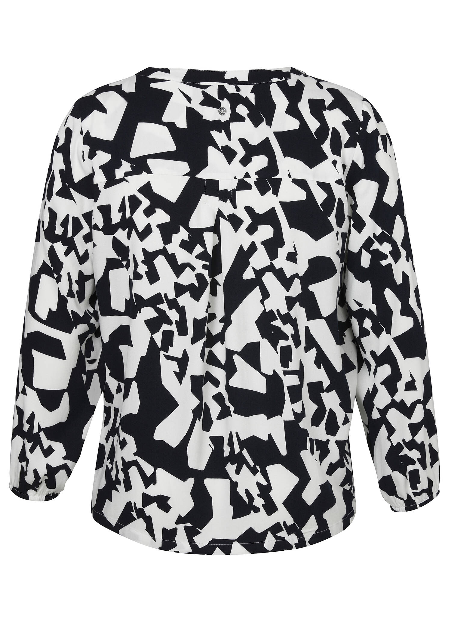 Fesche Shirtbluse in grafischem Muster /