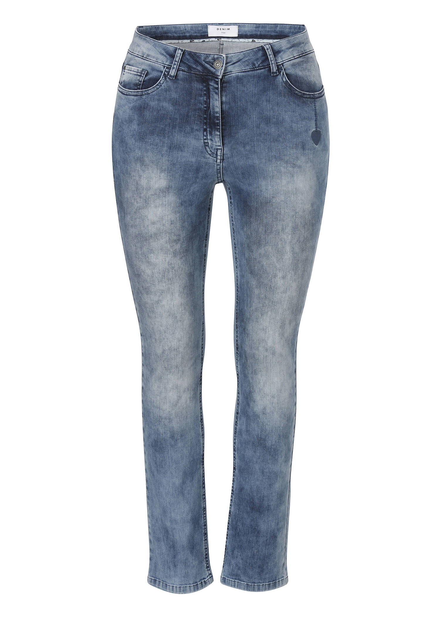 Hochwertige Denim Jeans in Used Optik /