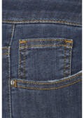 Dark Blue Denim Jeans mit geradem Bein / 