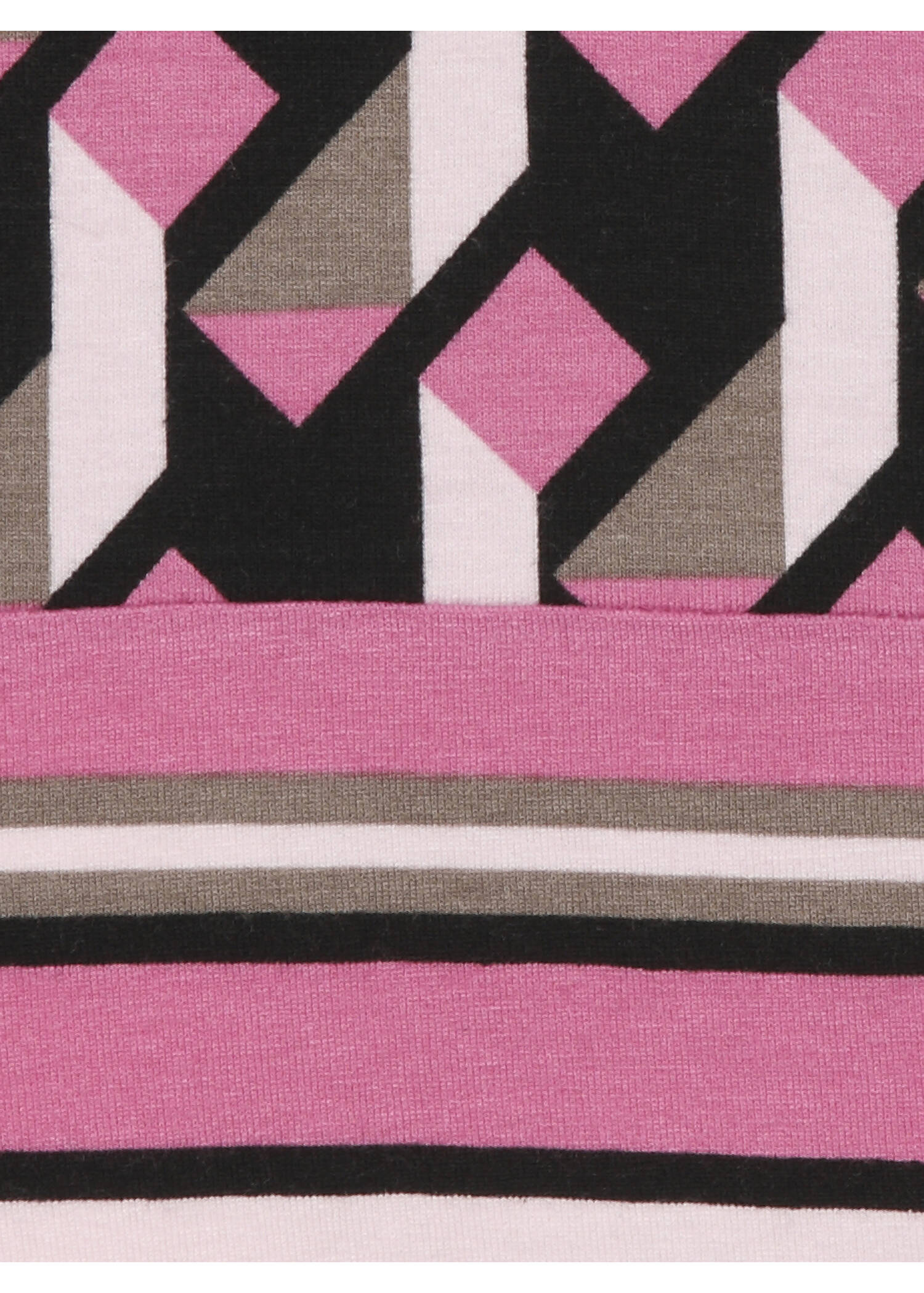 Langarm-V-Shirt mit Allover-Print /