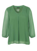 Feminine, zweilagige Chiffonbluse / 