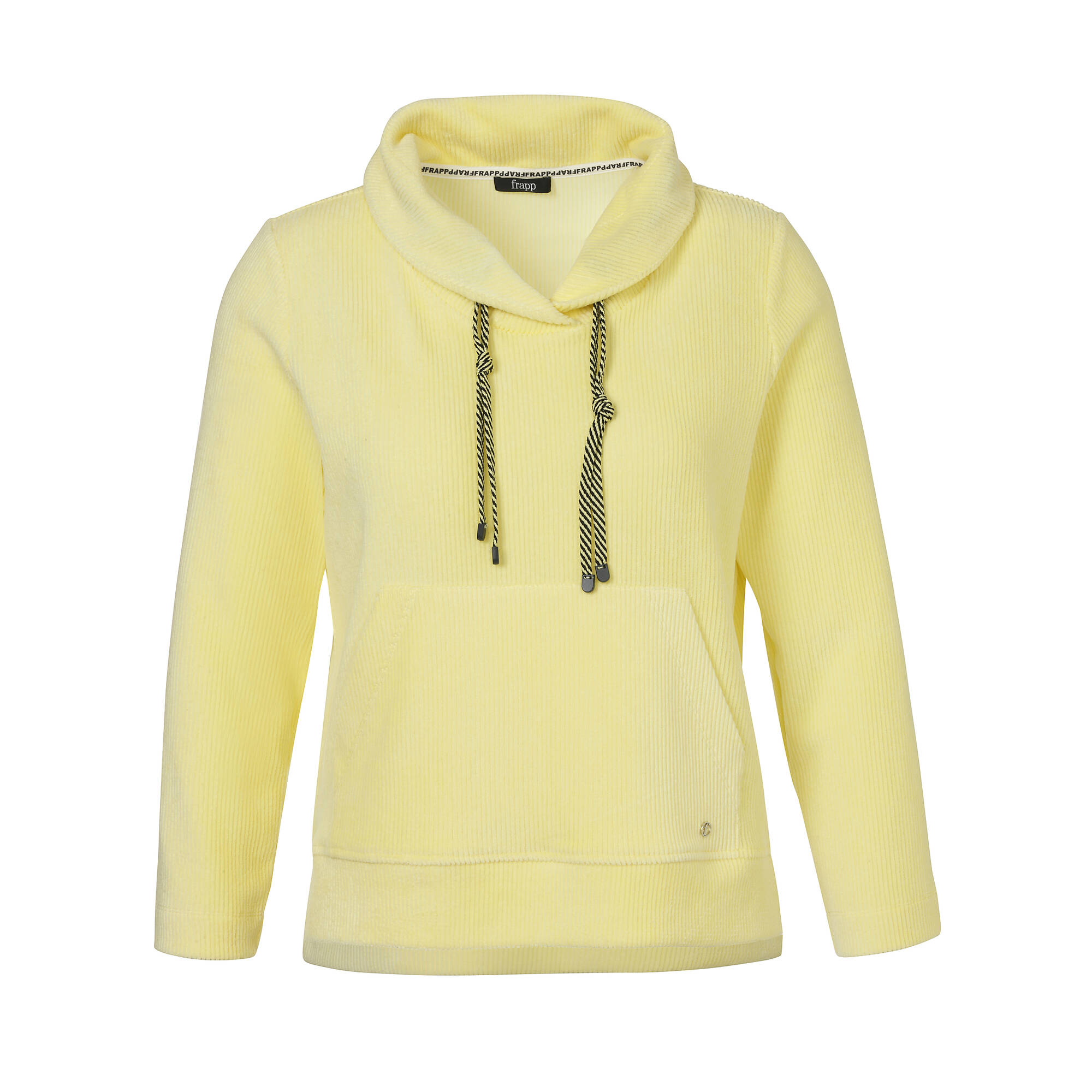 Samtiges Cord Sweatshirt mit Kängurutasche