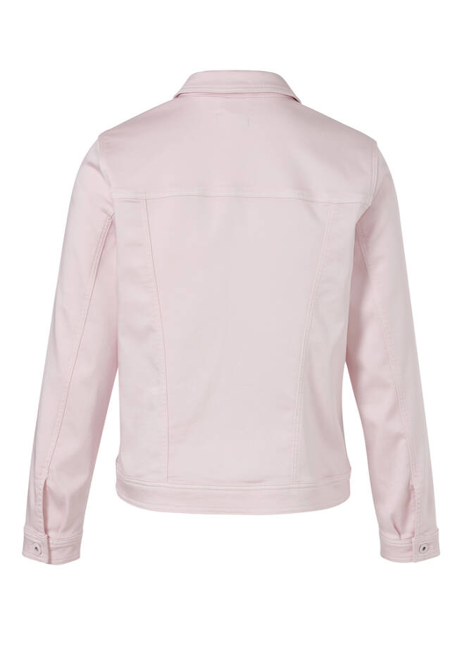 Roséfarbene Color-Jeansjacke / 