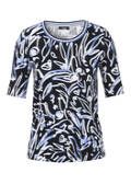Softes Baumwoll-Stretch Print-Shirt Halbarm / 