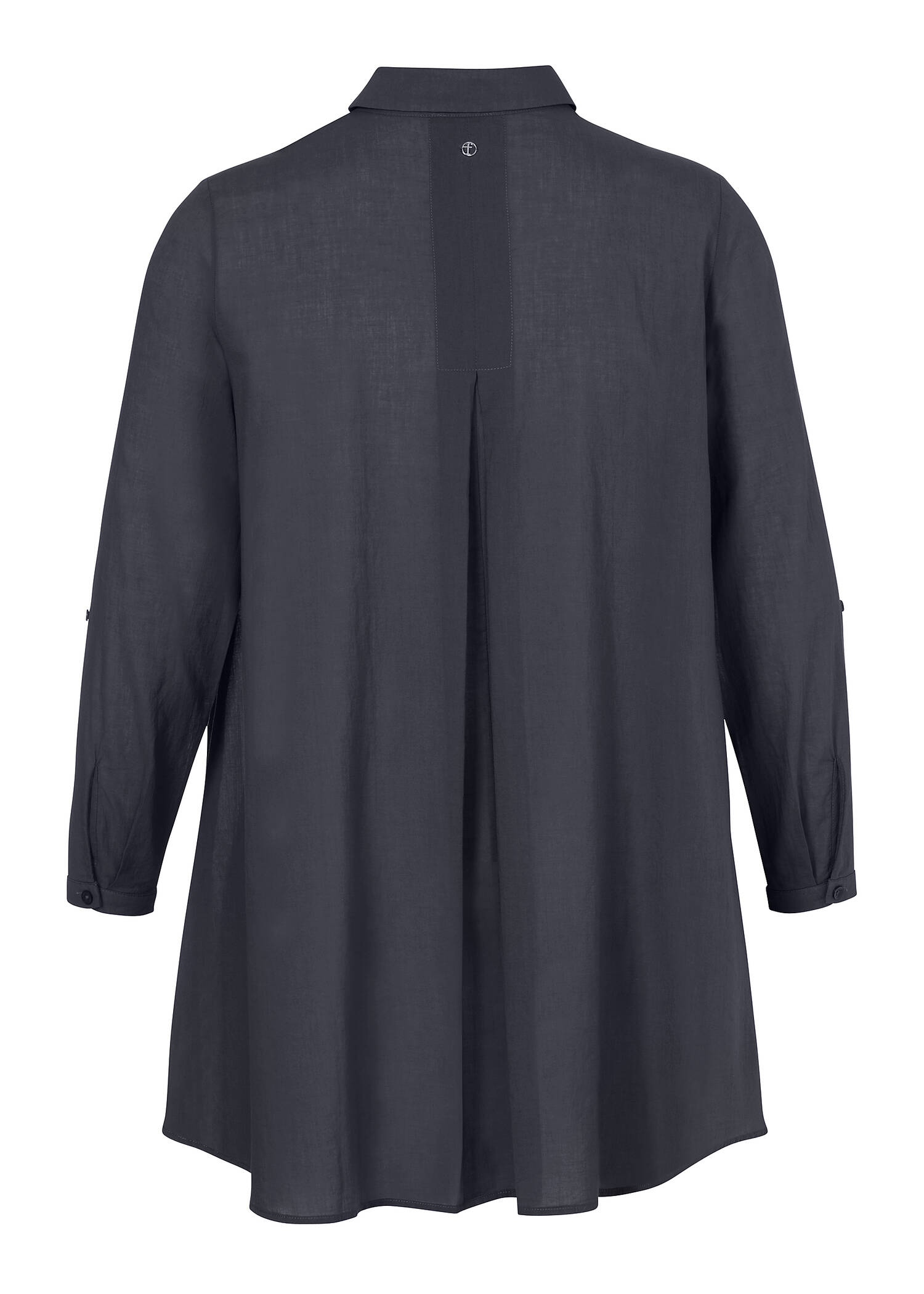 Hauchzarte Baumwollbluse A-Schnitt Vokuhila /