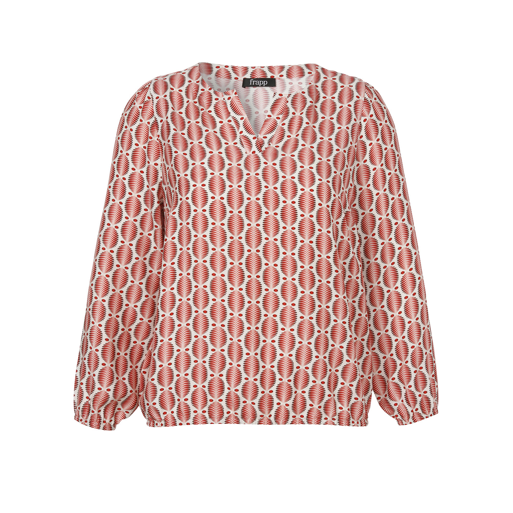 Print-Viskose-Bluse im Blouson-Style Print-Viskose-Bluse im Blouson-Style