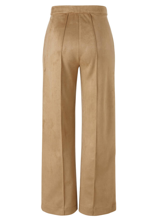 Schlupfhose in Veloursleder-Optik / 