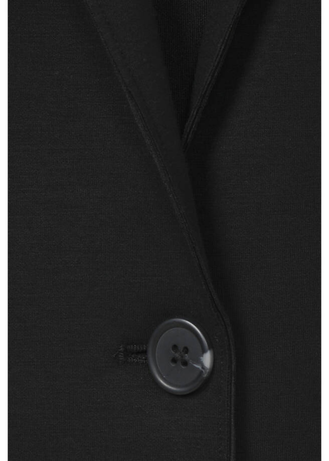 Topmodischer Sweat-Blazer Schwarz / 