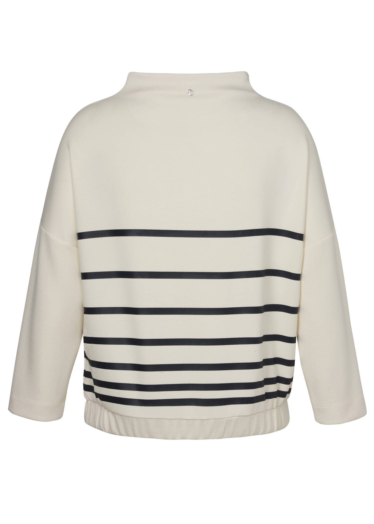 Exklusives Sweatshirt mit Streifenmuster und Tasche / 