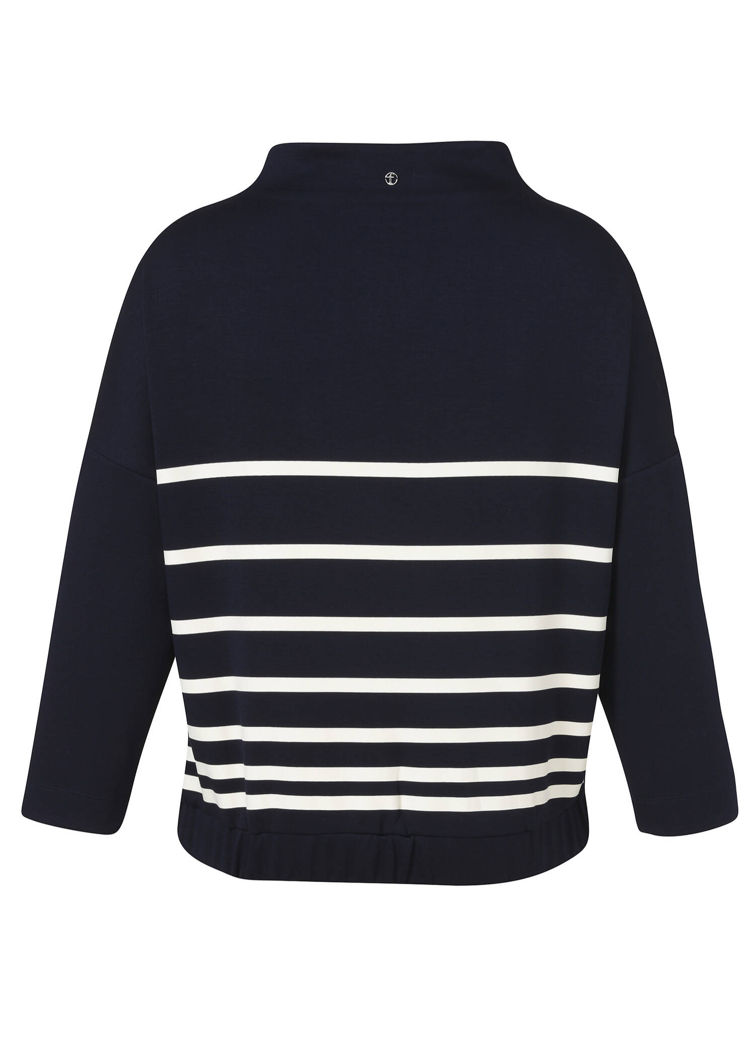 Exklusives Sweatshirt mit Streifenmuster und Tasche / 