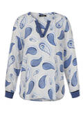 Feminine Viskosebluse mit Paisleymuster / 