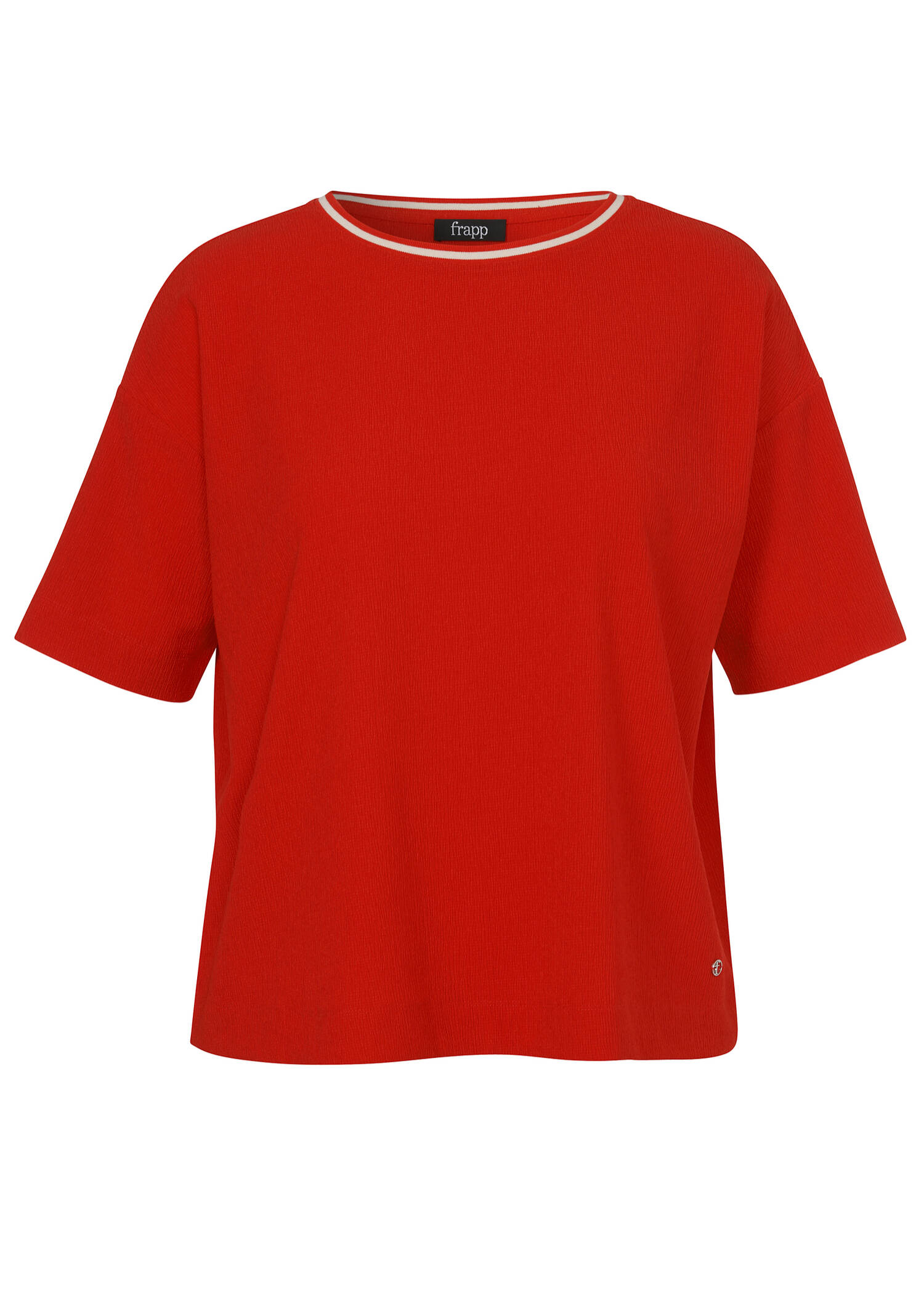 Chice Crêpe Halbarmbluse Red / 