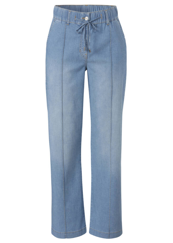 Luftige Sommerhose im Jeans-Look Light Blue light blue denim Frontansicht