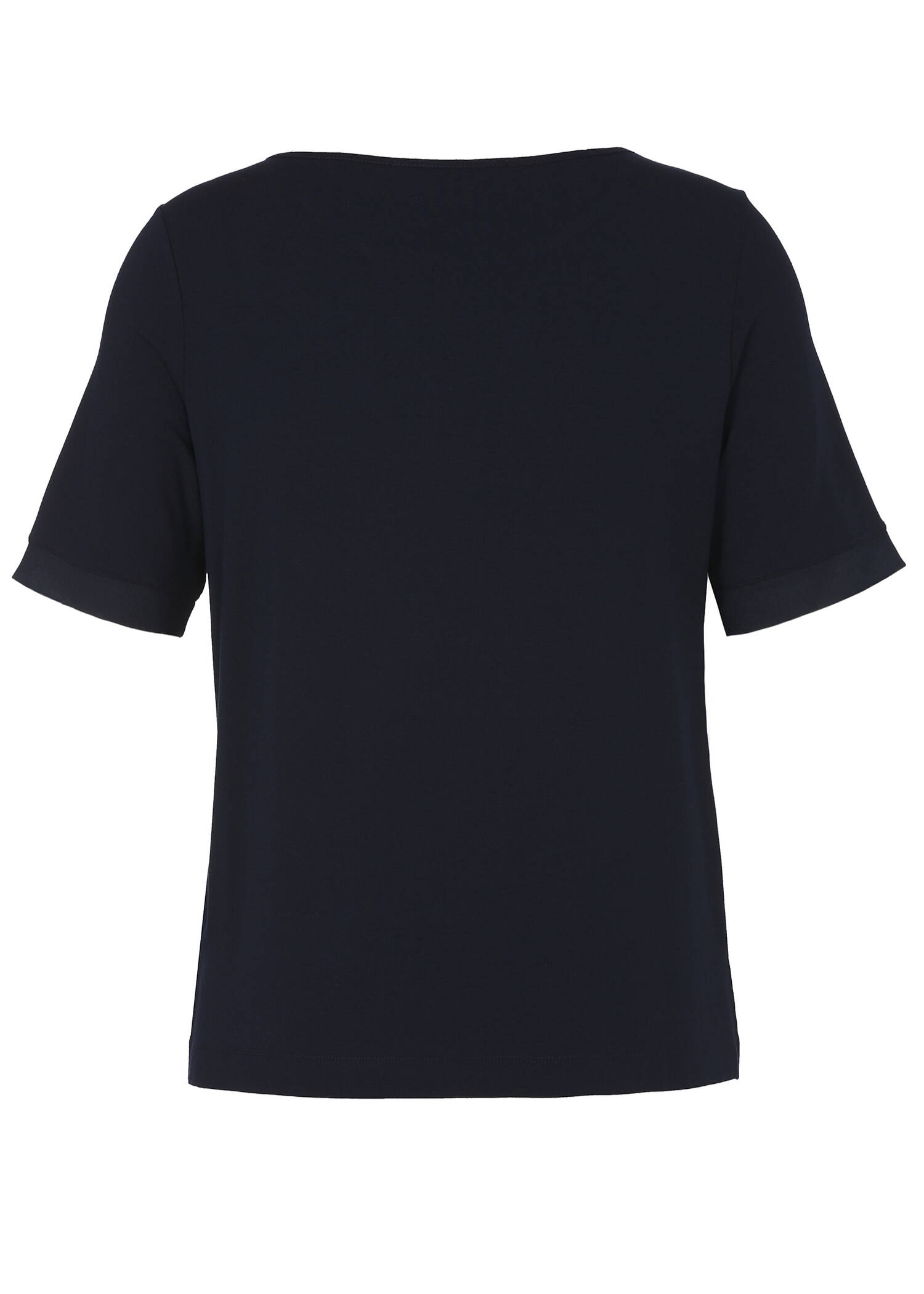 Edles Viskose-Jersey Shirt mit Einsatz am Dekolleté /
